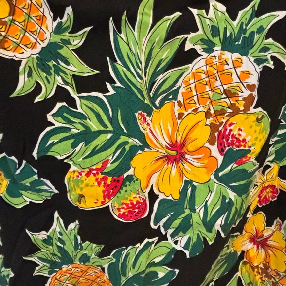 Lei Aloha Casuals Tropical Pineapple Sleeveless Sheath Dress XL - Picture 5 of 8